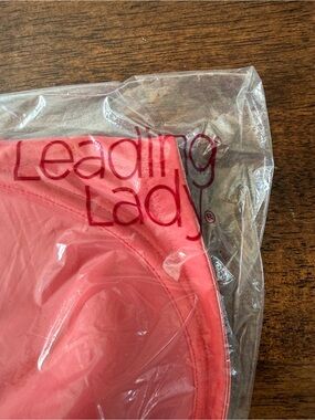 NWOT Leading Lady Coral Pink Lined Bra size 42G